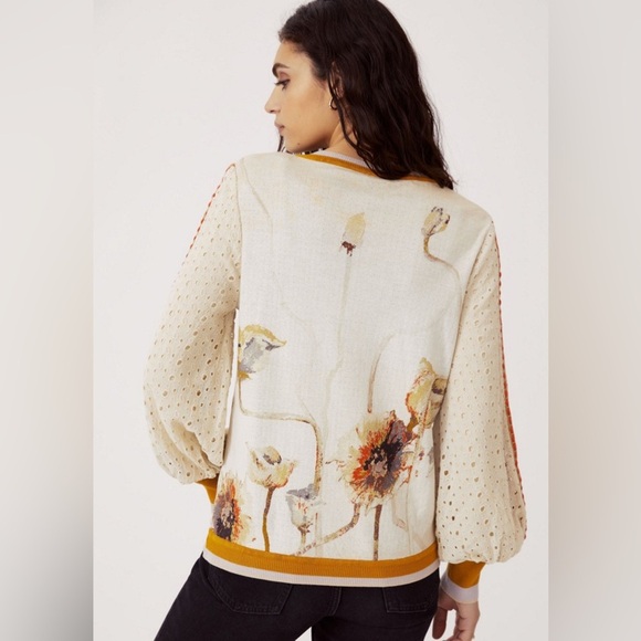 BLANK London contrast eyelet pullover sweater size small - Picture 6 of 6